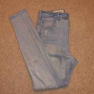 Pilcro (Anthropologie) high rise light wash jeans